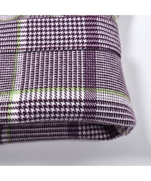 BeBe（ベベ）の「BeBe/グレンチェックテーパードパンツ(90~150cm)（その他パンツ・キッズ・パープル系その他・90/130/140/100/120/110/150）」の10枚目の写真