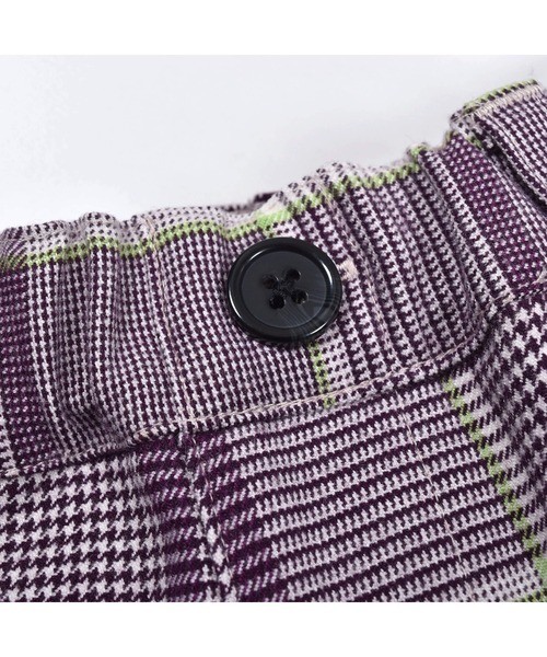 BeBe（ベベ）の「BeBe/グレンチェックテーパードパンツ(90~150cm)（その他パンツ・キッズ・パープル系その他・90/130/140/100/120/110/150）」の14枚目の写真