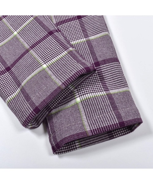 BeBe（ベベ）の「BeBe/グレンチェックテーパードパンツ(90~150cm)（その他パンツ・キッズ・パープル系その他・90/130/140/100/120/110/150）」の12枚目の写真