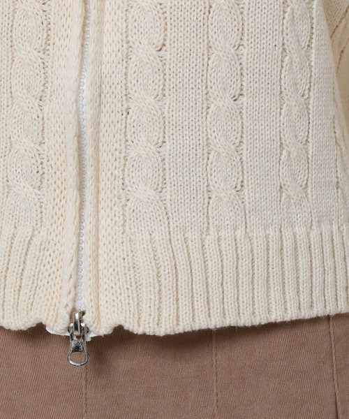 ALAND（エーランド）の「3.3 Field Trip／2WAY ZIP KNIT　2180712（カーディガン/ボレロ・レディース・キャメル/ベージュ・FREE）」の17枚目の写真