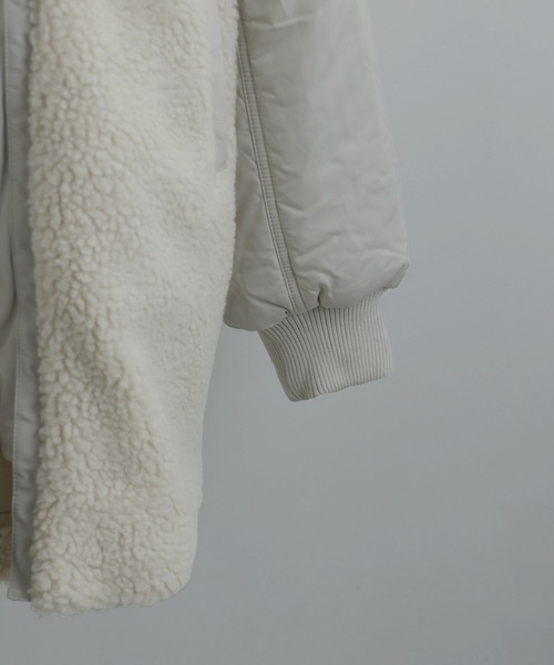 Fashion Letter(ファッションレター)の「ボア×MA-1オーバーブルゾン(MA-1・レディース・ブラック/ブラウン/ライトベージュ・M)」の20枚目の写真