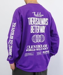 Burner（バーナー）の「【GROOVY STORE】ビッグシルエット バックプリント 袖ロゴ ロングスリーブTシャツ（Tシャツ/カットソー・メンズ）」
