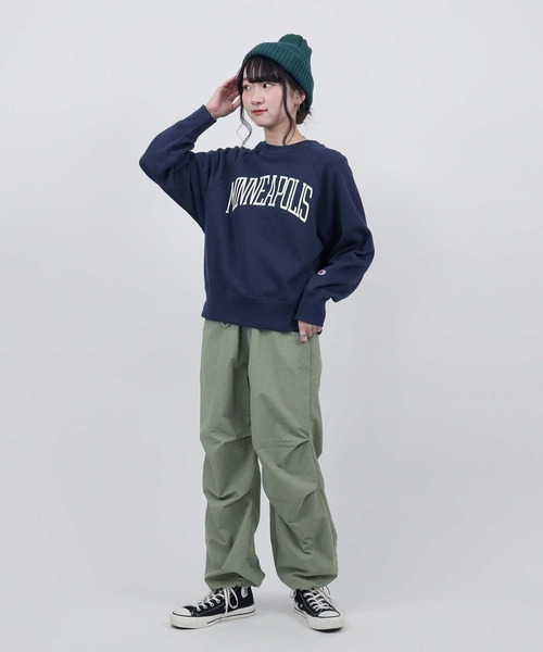 Champion(チャンピオン)の「【Champion】華奢ロゴプリント(スウェット・レディース・ネイビー/オフホワイト/ブルー・L/M)」の17枚目の写真