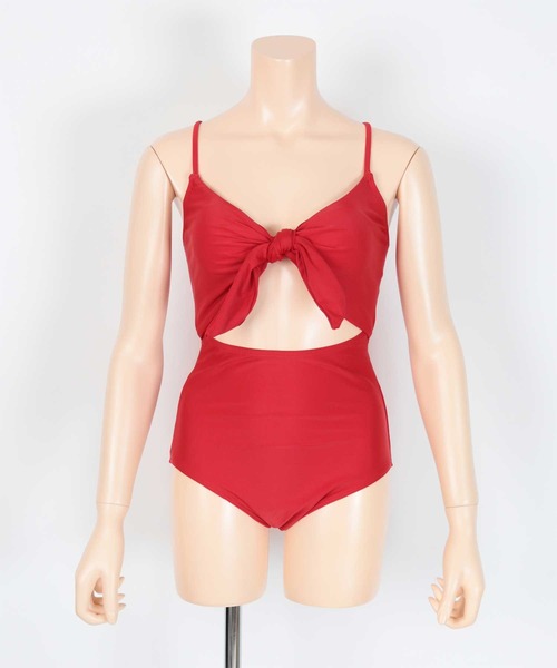 バックレースアップデザインワンピース/水着（水着）｜SEA DRESS