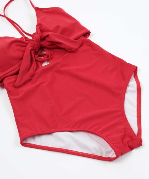 バックレースアップデザインワンピース/水着（水着）｜SEA DRESS