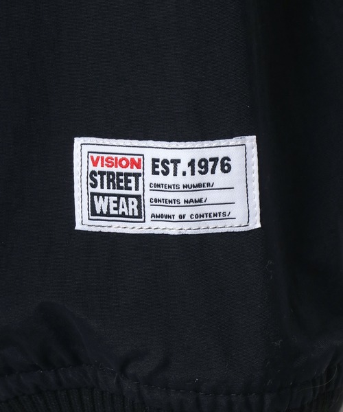 VISION STREET WEAR(ヴィジョンストリートウェア)の「VISION STREET WEAR/ヴィジョンストリートウエア ビッグシルエット ロゴ ワッペン バック刺繍 コーチスタジャン(ナイロンジャケット・メンズ・ブラック/グリーン/ネイビー・M/L/LL)」の15枚目の写真