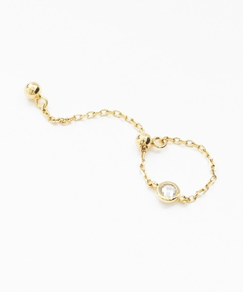 flower（フラワー）の「クリスタルチェーンリング（リング・レディース・ゴールド・FREE）」の10枚目の写真