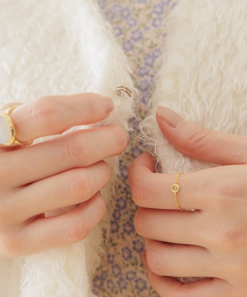 flower（フラワー）の「クリスタルチェーンリング（リング・レディース・ゴールド・FREE）」の13枚目の写真