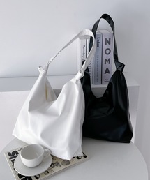 MYMOOD. | 【A4サイズ収納可】ノットハンドル フェイクレザー トートバッグ(トートバッグ)