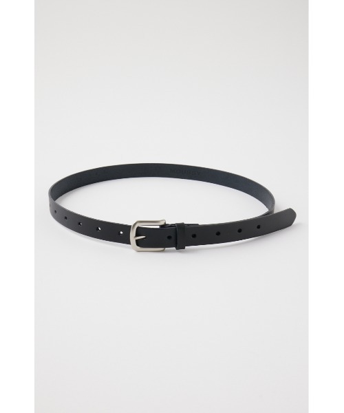 MOUSSY（マウジー）の「BASIC LEATHER ベルト（ベルト・レディース・ブラック/ホワイト・FREE）」の4枚目の写真
