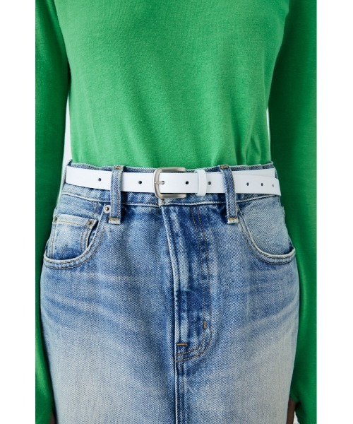 MOUSSY（マウジー）の「BASIC LEATHER ベルト（ベルト・レディース・ブラック/ホワイト・FREE）」の14枚目の写真