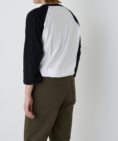 Daily russet（デイリー ラシット）の「【Casper】/ ラグランTシャツ（Tシャツ/カットソー・レディース・ホワイト/グレー・FREE）」の20枚目の写真