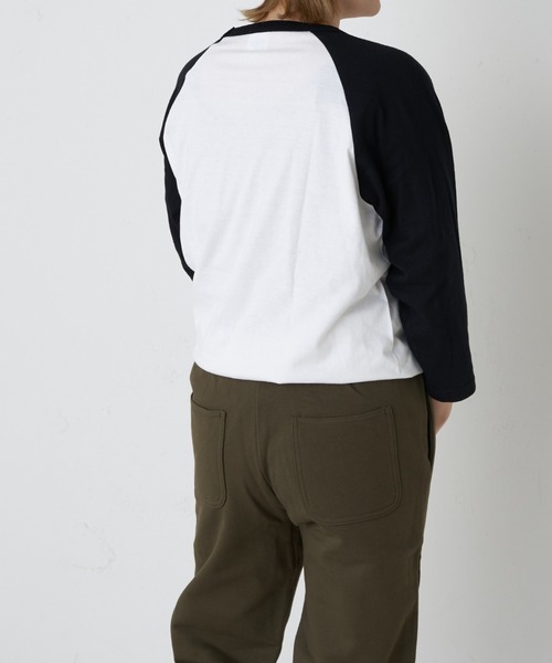 Daily russet（デイリー ラシット）の「【Casper】/ ラグランTシャツ（Tシャツ/カットソー・レディース・ホワイト/グレー・FREE）」の13枚目の写真