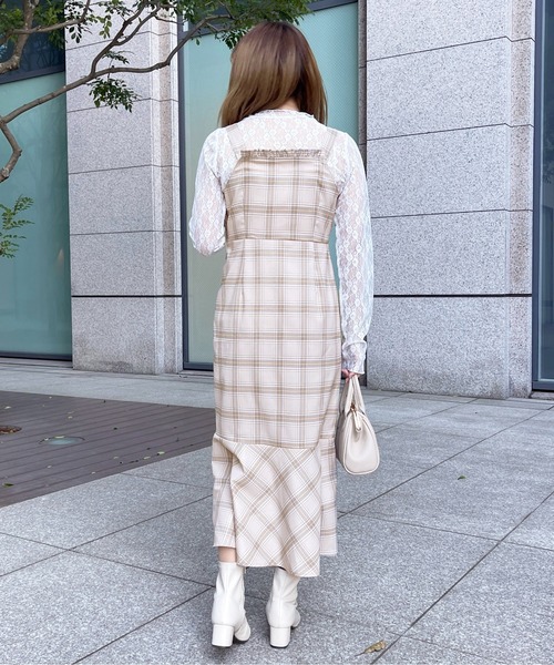 apres jour マーメイドキャミワンピース ブラウン セール】スリット