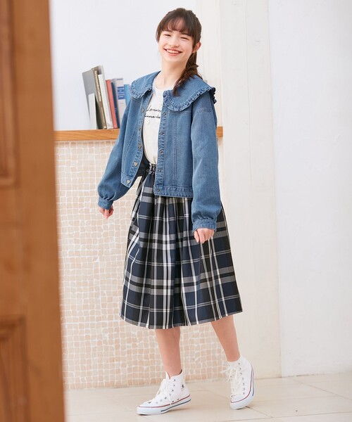 【4月末まで】Emily Temple フリル付きデニムジャケット 4月末まで】Emily Temple フリル付きデニムジャケット - メルカリ