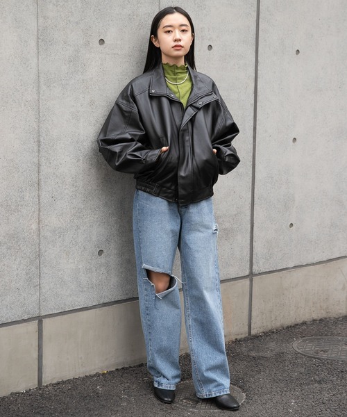 LADY VOLUME（レディーボリューム）の「Lady Volume／9042 オーバーJP 2191515（ブルゾン・レディース・ブラック・FREE）」の17枚目の写真