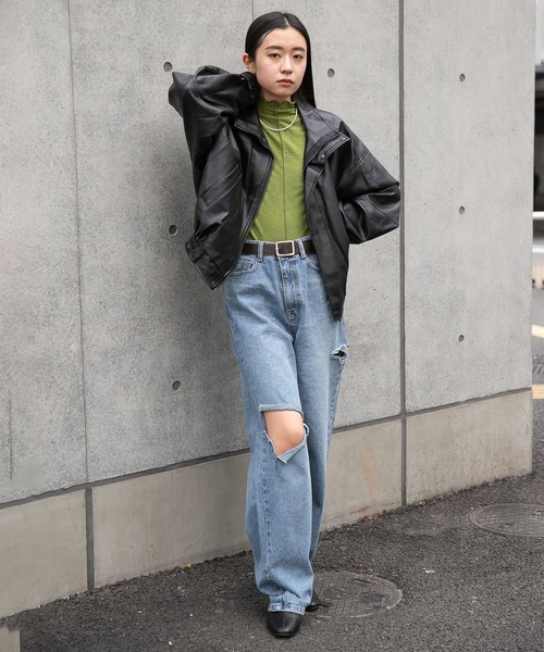 LADY VOLUME（レディーボリューム）の「Lady Volume／9042 オーバーJP 2191515（ブルゾン・レディース・ブラック・FREE）」の2枚目の写真