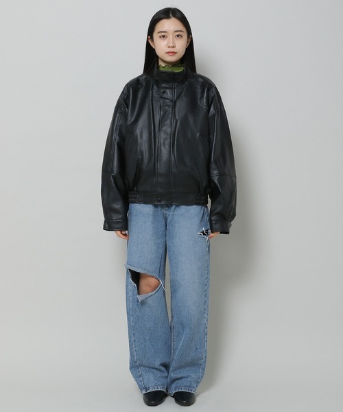 LADY VOLUME（レディーボリューム）の「Lady Volume／9042 オーバーJP 2191515（ブルゾン・レディース・ブラック・FREE）」の3枚目の写真