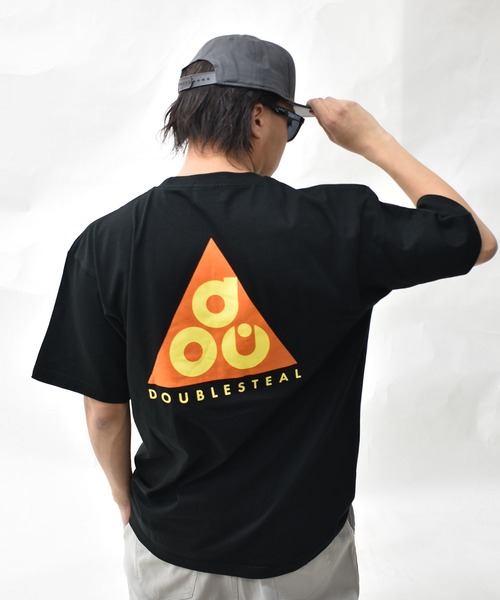 DOUBLE STEAL(ダブルスティール)の「トライアングル ロゴ Tシャツ(Tシャツ/カットソー・メンズ・ブラック/ホワイト/アッシュグレー・X-LARGE/MEDIUM/LARGE/XX-LARGE)」の3枚目の写真