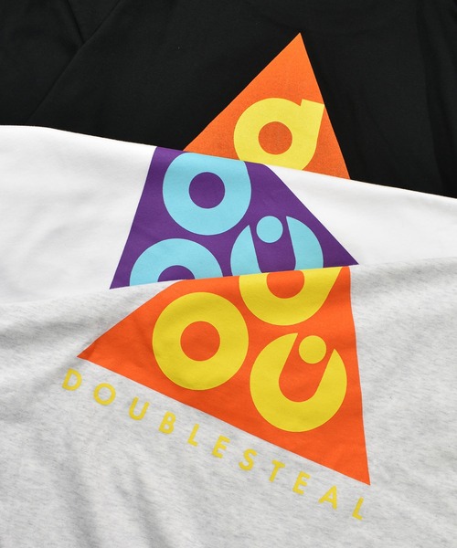 DOUBLE STEAL(ダブルスティール)の「トライアングル ロゴ Tシャツ(Tシャツ/カットソー・メンズ・ブラック/ホワイト/アッシュグレー・X-LARGE/MEDIUM/LARGE/XX-LARGE)」の8枚目の写真