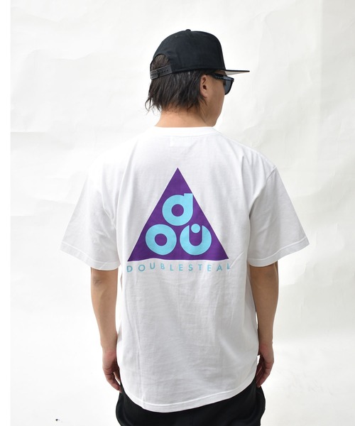 DOUBLE STEAL(ダブルスティール)の「トライアングル ロゴ Tシャツ(Tシャツ/カットソー・メンズ・ブラック/ホワイト/アッシュグレー・X-LARGE/MEDIUM/LARGE/XX-LARGE)」の7枚目の写真