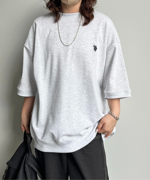 U.S. POLO ASSN.(ユーエスポロアッスン)の「裏毛1ポイント刺繍半袖スウェット(スウェット・メンズ・グレー/グリーン/ブラック・MEDIUM/LARGE)」の3枚目の写真
