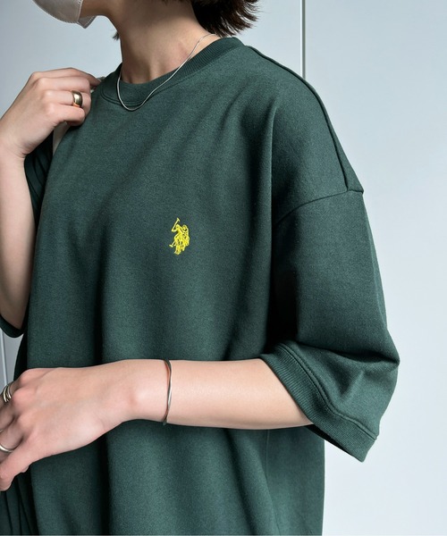 U.S. POLO ASSN.(ユーエスポロアッスン)の「裏毛1ポイント刺繍半袖スウェット(スウェット・メンズ・グレー/グリーン/ブラック・MEDIUM/LARGE)」の20枚目の写真