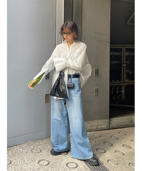 SLY（スライ）の「FLAT FRAME EYEWEAR フラットフレーム アイウェア サングラス UVカット99.9％ 紫外線カット 紫外線対策（サングラス・レディース・ブラック/マルチ・FREE）」の16枚目の写真