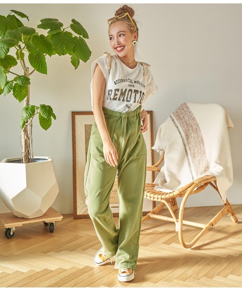 anap mimpi(アナップミンピ)の「メニーウェイサス付きスウェットパンツ(スウェットパンツ・レディース・カーキ/ネイビー/グレー・FREE)」の14枚目の写真