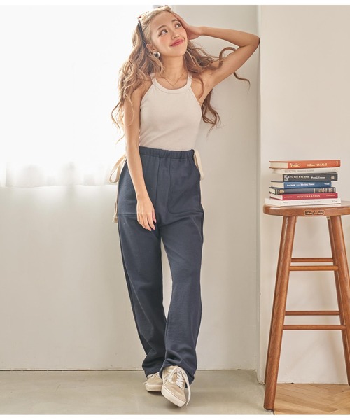 anap mimpi(アナップミンピ)の「メニーウェイサス付きスウェットパンツ(スウェットパンツ・レディース・カーキ/ネイビー/グレー・FREE)」の18枚目の写真