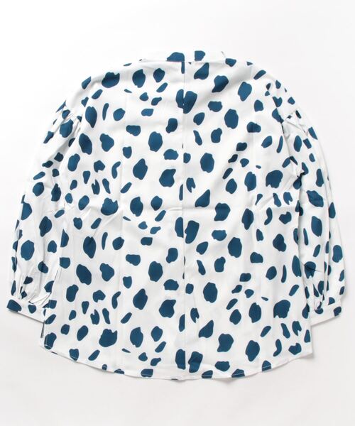 LOPASS(ロパス)の「プリントバブル七分袖シャツ(シャツ/ブラウス・レディース・ブルー/グリーン・S/L/M)」の8枚目の写真