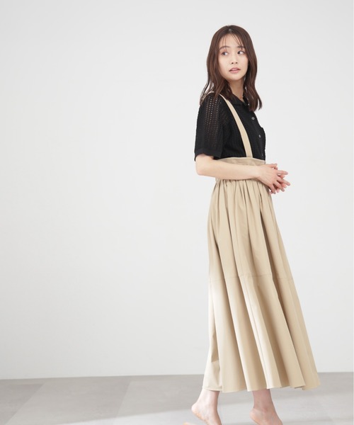 N.（N. Natural Beauty Basic）（エヌエヌナチュラルビューティーベーシック）の「◆襟付メッシュニットシャツ（ニット/セーター・レディース・ブラック/グリーン/ベージュ・MEDIUM）」の11枚目の写真