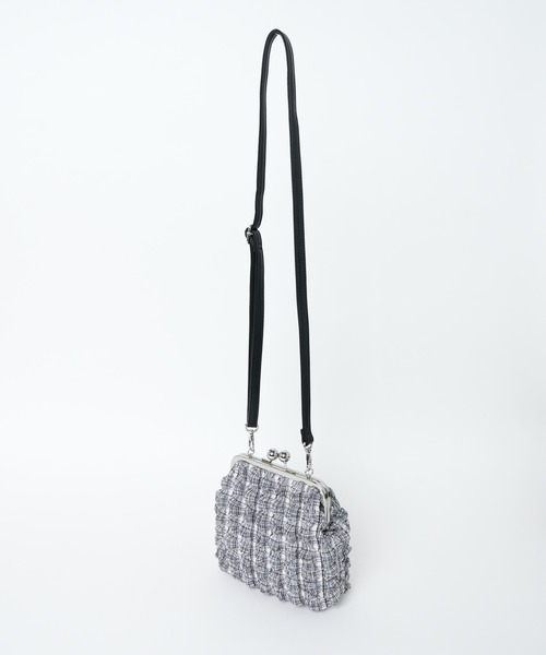 WEGO(ウィゴー)の「WEGO/ポップコーンガマ口クリアショルダー(ショルダーバッグ・レディース・パープル系その他/ホワイト/ブラック系その他/ブラック・FREE)」の20枚目の写真