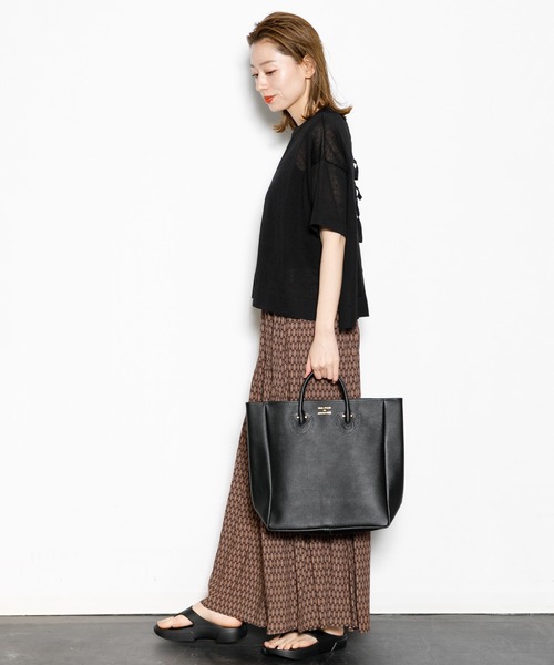 AMERICAN RAG CIE（アメリカンラグシー）の「小紋プリントギャザースカート（スカート・レディース・グリーン/ブラウン・FREE）」の12枚目の写真