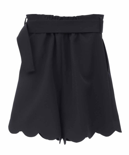 31 Sons de mode（トランテアン　ソン　ドゥ　モード）の「スカラップキュロットパンツ（その他パンツ・レディース・ブラック/ピンク・36/38）」の10枚目の写真