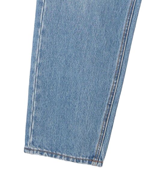 AMERICAN HOLIC（アメリカンホリック）の「ダメージワイドテーパードデニム（デニムパンツ・レディース・ライトインディゴブルー・L/M/S）」の12枚目の写真