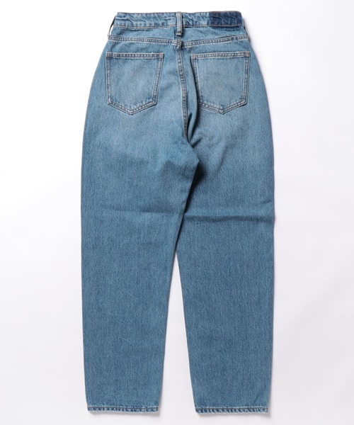 AMERICAN HOLIC（アメリカンホリック）の「ダメージワイドテーパードデニム（デニムパンツ・レディース・ライトインディゴブルー・L/M/S）」の17枚目の写真