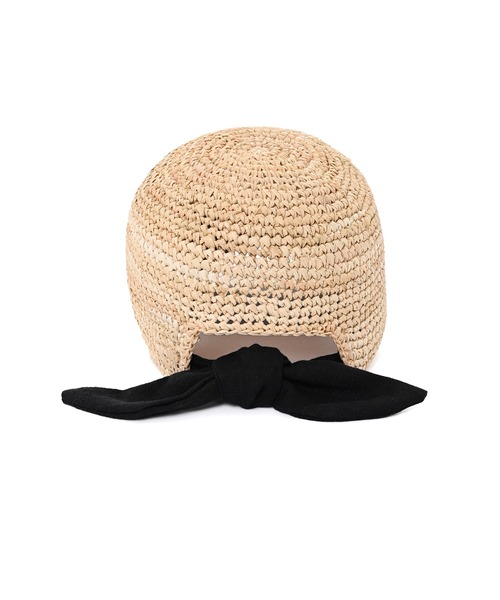 Narcissus（ナルシス）の「【Narcissus】ジュートキャップ（キャップ・レディース・ブラック/ベージュ・FREE）」の3枚目の写真