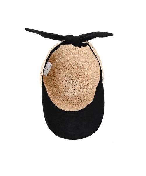Narcissus（ナルシス）の「【Narcissus】ジュートキャップ（キャップ・レディース・ブラック/ベージュ・FREE）」の7枚目の写真