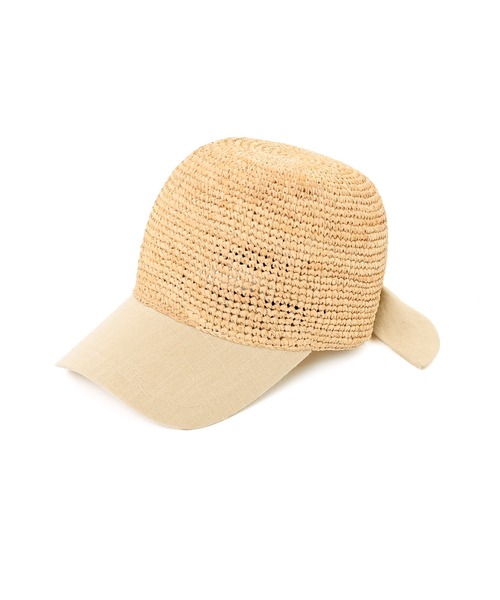 Narcissus（ナルシス）の「【Narcissus】ジュートキャップ（キャップ・レディース・ブラック/ベージュ・FREE）」の12枚目の写真