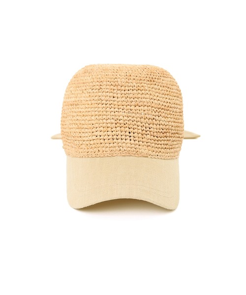 Narcissus（ナルシス）の「【Narcissus】ジュートキャップ（キャップ・レディース・ブラック/ベージュ・FREE）」の6枚目の写真