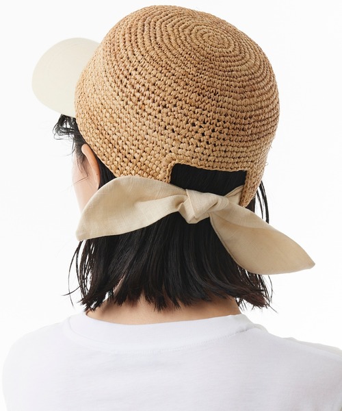 Narcissus（ナルシス）の「【Narcissus】ジュートキャップ（キャップ・レディース・ブラック/ベージュ・FREE）」の11枚目の写真