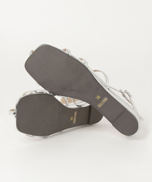 PANIER（パニエ）の「【PANIER/パニエ】スリムライングラディエーターサンダル（サンダル・レディース・シルバー/ブラック・23/24）」の12枚目の写真