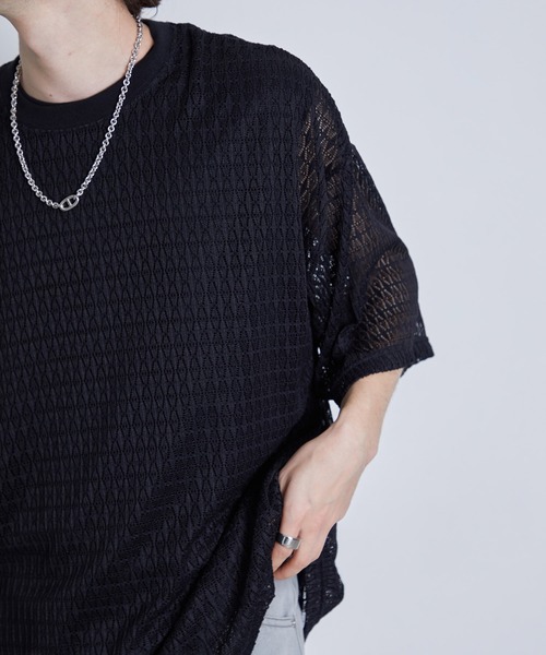 JUNRED（ジュンレッド）の「レースアンサンブルビッグT（アンサンブル・メンズ・ホワイト/グリーン/ブラック・L/M/S）」の7枚目の写真