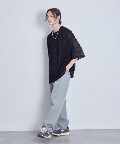 JUNRED（ジュンレッド）の「レースアンサンブルビッグT（アンサンブル・メンズ・ホワイト/グリーン/ブラック・L/M/S）」の12枚目の写真
