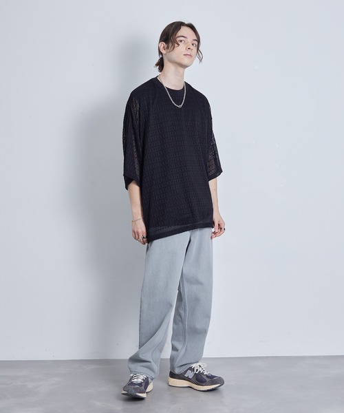 JUNRED（ジュンレッド）の「レースアンサンブルビッグT（アンサンブル・メンズ・ホワイト/グリーン/ブラック・L/M/S）」の13枚目の写真