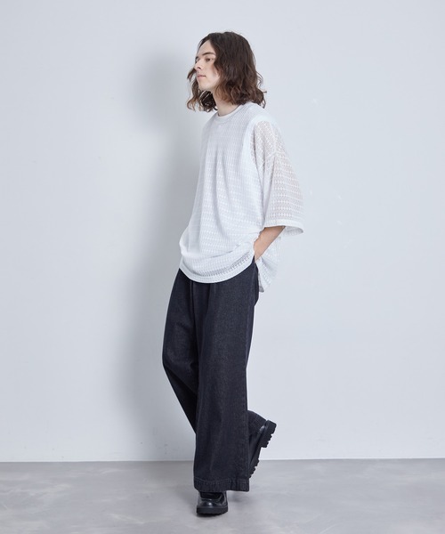JUNRED（ジュンレッド）の「レースアンサンブルビッグT（アンサンブル・メンズ・ホワイト/グリーン/ブラック・L/M/S）」の11枚目の写真