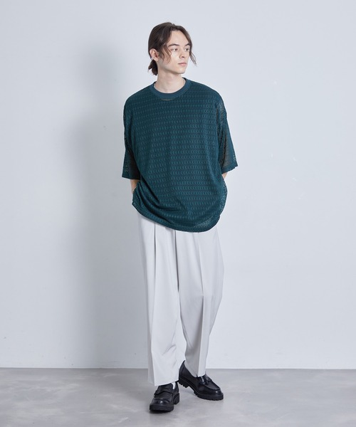 JUNRED（ジュンレッド）の「レースアンサンブルビッグT（アンサンブル・メンズ・ホワイト/グリーン/ブラック・L/M/S）」の15枚目の写真