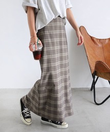 andme | チェック柄タイトスカート(スカート)