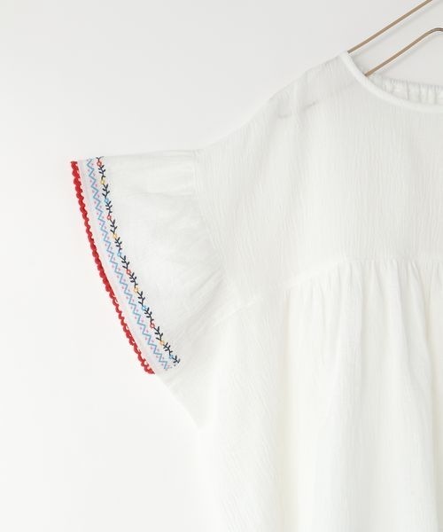 LOWRYS FARM（ローリーズファーム）の「ヨウリュウシシュウブラウス　906592（シャツ/ブラウス・キッズ・ブラック/ホワイト/イエロー・110cm/120cm/130cm/140cm/150cm）」の7枚目の写真